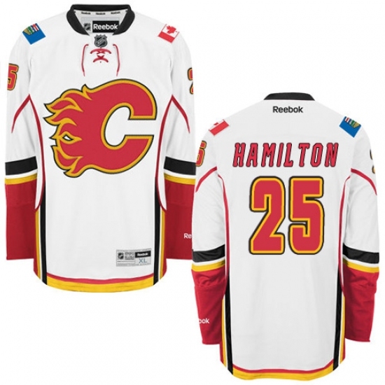 Youth Reebok Calgary Flames #25 Freddie Hamilton Authentic White Away NHL Jersey Youth Reebok Calgary Flames #25 Freddie Hamilton Authentic White Away NHL Jersey