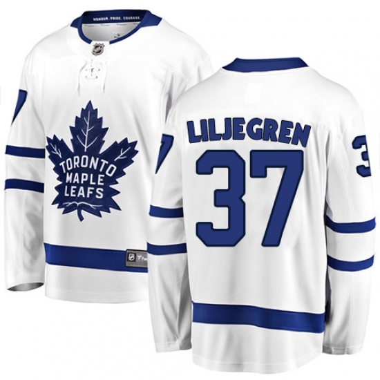 Youth Toronto Maple Leafs #37 Timothy Liljegren Authentic White Away Fanatics Branded Breakaway NHL Jersey Youth Toronto Maple Leafs #37 Timothy Liljegren Authentic White Away Fanatics Branded Breakaway NHL Jersey