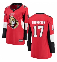 Women's Ottawa Senators #17 Nate Thompson Fanatics Branded Red Home Breakaway NHL Jersey Women's Ottawa Senators #17 Nate Thompson Fanatics Branded Red Home Breakaway NHL Jersey