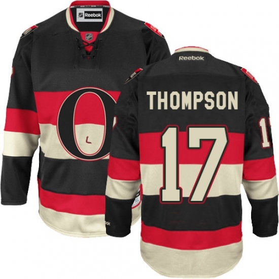 Women's Reebok Ottawa Senators #17 Nate Thompson Authentic Black Third NHL Jersey Women's Reebok Ottawa Senators #17 Nate Thompson Authentic Black Third NHL Jersey