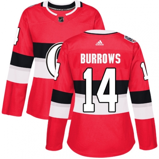 Women's Adidas Ottawa Senators #14 Alexandre Burrows Authentic Red 2017 100 Classic NHL Jersey Women's Adidas Ottawa Senators #14 Alexandre Burrows Authentic Red 2017 100 Classic NHL Jersey