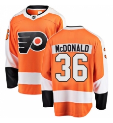 Men's Philadelphia Flyers #36 Colin McDonald Fanatics Branded Orange Home Breakaway NHL Jersey