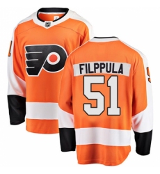 Men's Philadelphia Flyers #51 Valtteri Filppula Fanatics Branded Orange Home Breakaway NHL Jersey