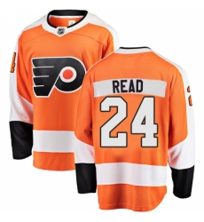 Men's Philadelphia Flyers #24 Matt Read Fanatics Branded Orange Home Breakaway NHL Jersey