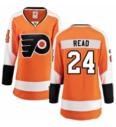 Women's Philadelphia Flyers #24 Matt Read Fanatics Branded Orange Home Breakaway NHL Jersey