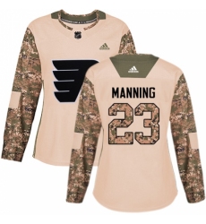 Women's Adidas Philadelphia Flyers #23 Brandon Manning Authentic Camo Veterans Day Practice NHL Jersey