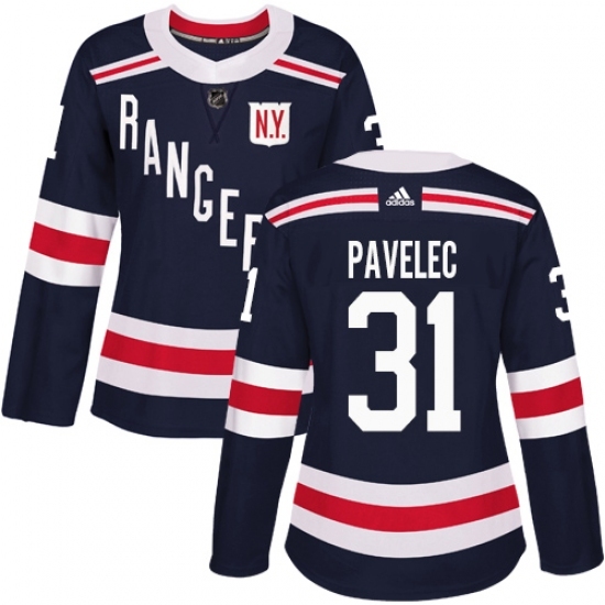 Women's Adidas New York Rangers #31 Ondrej Pavelec Authentic Navy Blue 2018 Winter Classic NHL Jersey Women's Adidas New York Rangers #31 Ondrej Pavelec Authentic Navy Blue 2018 Winter Classic NHL Jersey