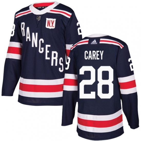 Youth Adidas New York Rangers #28 Paul Carey Authentic Navy Blue 2018 Winter Classic NHL Jersey Youth Adidas New York Rangers #28 Paul Carey Authentic Navy Blue 2018 Winter Classic NHL Jersey