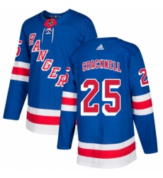 Youth Adidas New York Rangers #25 Adam Cracknell Premier Royal Blue Home NHL Jersey