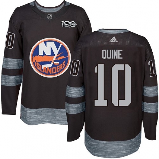 Men's Adidas New York Islanders #10 Alan Quine Authentic Black 1917-2017 100th Anniversary NHL Jersey Men's Adidas New York Islanders #10 Alan Quine Authentic Black 1917-2017 100th Anniversary NHL Jersey