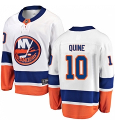 Men's New York Islanders #10 Alan Quine Fanatics Branded White Away Breakaway NHL Jersey