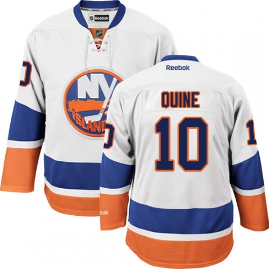 Youth Reebok New York Islanders #10 Alan Quine Authentic White Away NHL Jersey Youth Reebok New York Islanders #10 Alan Quine Authentic White Away NHL Jersey
