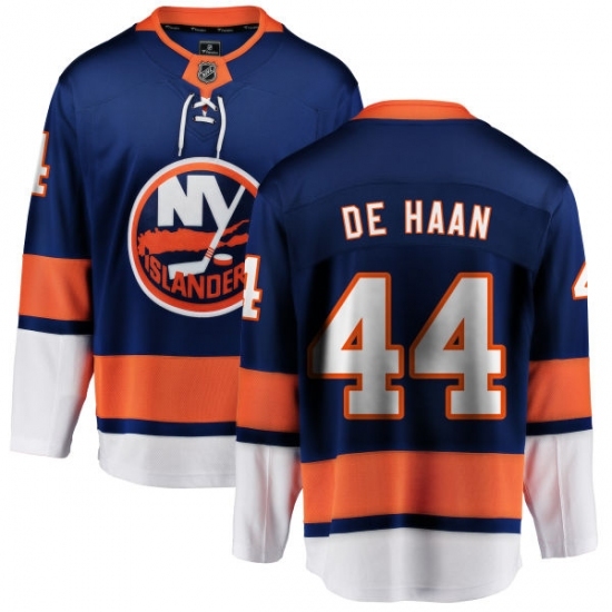 Men's New York Islanders #44 Calvin de Haan Fanatics Branded Royal Blue Home Breakaway NHL Jersey Men's New York Islanders #44 Calvin de Haan Fanatics Branded Royal Blue Home Breakaway NHL Jersey