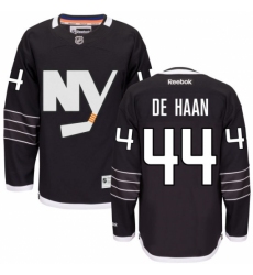 Women's Reebok New York Islanders #44 Calvin de Haan Authentic Black Third NHL Jersey Women's Reebok New York Islanders #44 Calvin de Haan Authentic Black Third NHL Jersey