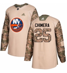 Youth Adidas New York Islanders #25 Jason Chimera Authentic Camo Veterans Day Practice NHL Jersey