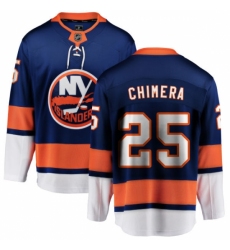 Youth New York Islanders #25 Jason Chimera Fanatics Branded Royal Blue Home Breakaway NHL Jersey