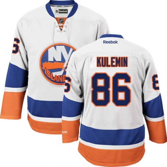 Men's Reebok New York Islanders #86 Nikolay Kulemin Authentic White Away NHL Jersey Men's Reebok New York Islanders #86 Nikolay Kulemin Authentic White Away NHL Jersey