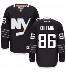 Women's Reebok New York Islanders #86 Nikolay Kulemin Authentic Black Third NHL Jersey