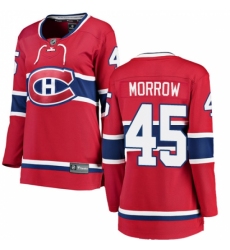 Women's Montreal Canadiens #45 Joe Morrow Authentic Red Home Fanatics Branded Breakaway NHL Jersey Women's Montreal Canadiens #45 Joe Morrow Authentic Red Home Fanatics Branded Breakaway NHL Jersey