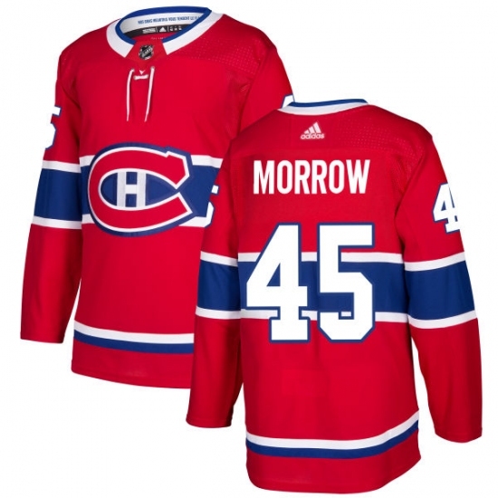 Youth Adidas Montreal Canadiens #45 Joe Morrow Authentic Red Home NHL Jersey Youth Adidas Montreal Canadiens #45 Joe Morrow Authentic Red Home NHL Jersey