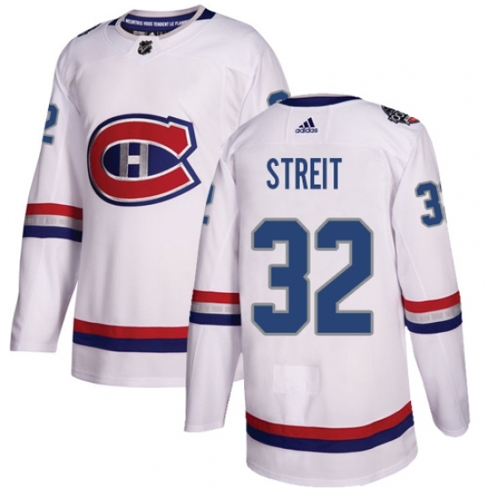 Men's Adidas Montreal Canadiens #32 Mark Streit Authentic White 2017 100 Classic NHL Jersey Men's Adidas Montreal Canadiens #32 Mark Streit Authentic White 2017 100 Classic NHL Jersey