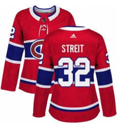 Women's Adidas Montreal Canadiens #32 Mark Streit Authentic Red Home NHL Jersey Women's Adidas Montreal Canadiens #32 Mark Streit Authentic Red Home NHL Jersey