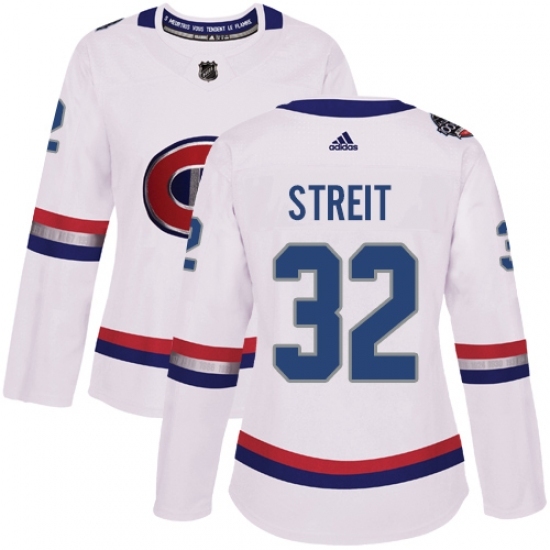 Women's Adidas Montreal Canadiens #32 Mark Streit Authentic White 2017 100 Classic NHL Jersey Women's Adidas Montreal Canadiens #32 Mark Streit Authentic White 2017 100 Classic NHL Jersey