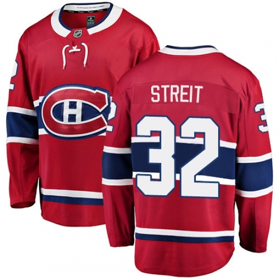 Youth Montreal Canadiens #32 Mark Streit Authentic Red Home Fanatics Branded Breakaway NHL Jersey Youth Montreal Canadiens #32 Mark Streit Authentic Red Home Fanatics Branded Breakaway NHL Jersey