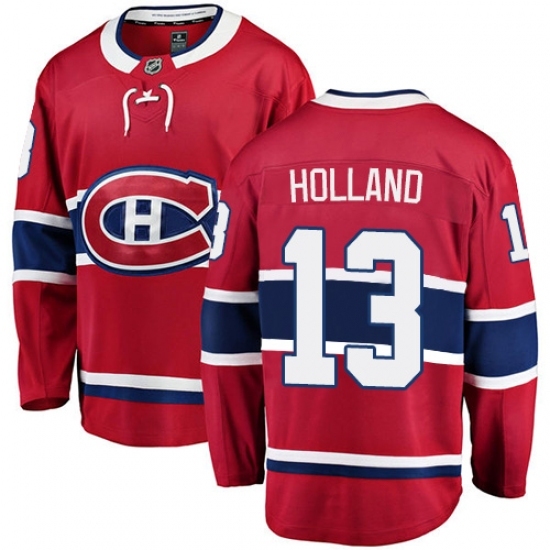 Youth Montreal Canadiens #13 Peter Holland Authentic Red Home Fanatics Branded Breakaway NHL Jersey Youth Montreal Canadiens #13 Peter Holland Authentic Red Home Fanatics Branded Breakaway NHL Jersey
