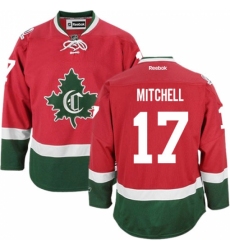 Men's Reebok Montreal Canadiens #17 Torrey Mitchell Authentic Red New CD NHL Jersey
