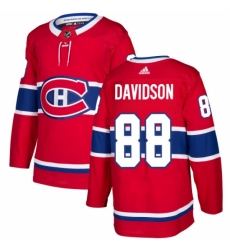 Men's Adidas Montreal Canadiens #88 Brandon Davidson Authentic Red Home NHL Jersey