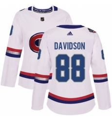 Women's Adidas Montreal Canadiens #88 Brandon Davidson Authentic White 2017 100 Classic NHL Jersey