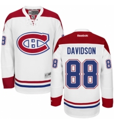 Women's Reebok Montreal Canadiens #88 Brandon Davidson Authentic White Away NHL Jersey