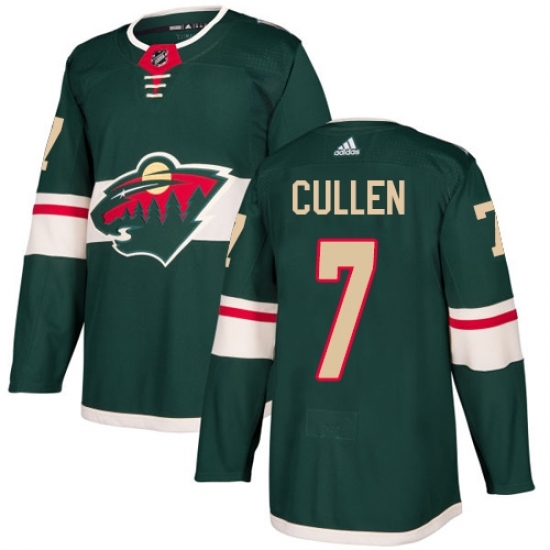 Men's Adidas Minnesota Wild #7 Matt Cullen Authentic Green Home NHL Jersey Men's Adidas Minnesota Wild #7 Matt Cullen Authentic Green Home NHL Jersey