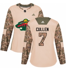 Women's Adidas Minnesota Wild #7 Matt Cullen Authentic Camo Veterans Day Practice NHL Jersey Women's Adidas Minnesota Wild #7 Matt Cullen Authentic Camo Veterans Day Practice NHL Jersey