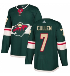 Youth Adidas Minnesota Wild #7 Matt Cullen Authentic Green Home NHL Jersey Youth Adidas Minnesota Wild #7 Matt Cullen Authentic Green Home NHL Jersey