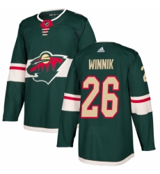 Men's Adidas Minnesota Wild #26 Daniel Winnik Authentic Green Home NHL Jersey Men's Adidas Minnesota Wild #26 Daniel Winnik Authentic Green Home NHL Jersey