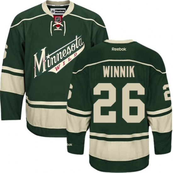 Women's Reebok Minnesota Wild #26 Daniel Winnik Authentic Green Third NHL Jersey Women's Reebok Minnesota Wild #26 Daniel Winnik Authentic Green Third NHL Jersey
