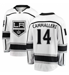Youth Los Angeles Kings #14 Mike Cammalleri Authentic White Away Fanatics Branded Breakaway NHL Jersey