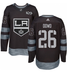 Men's Reebok Los Angeles Kings #26 Nic Dowd Authentic Black 1917-2017 100th Anniversary NHL Jersey