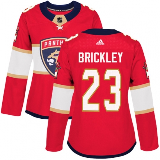 Women's Adidas Florida Panthers #23 Connor Brickley Authentic Red Home NHL Jersey Women's Adidas Florida Panthers #23 Connor Brickley Authentic Red Home NHL Jersey