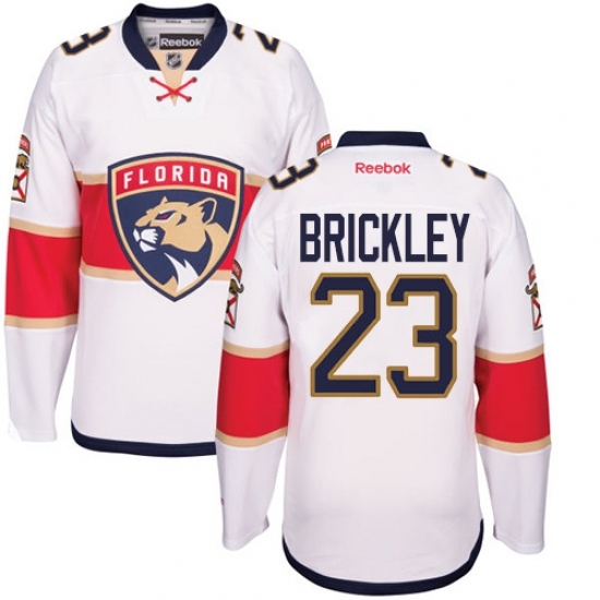 Women's Reebok Florida Panthers #23 Connor Brickley Authentic White Away NHL Jersey Women's Reebok Florida Panthers #23 Connor Brickley Authentic White Away NHL Jersey