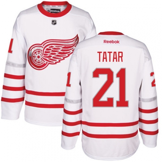 Men's Reebok Detroit Red Wings #21 Tomas Tatar Authentic White 2017 Centennial Classic NHL Jersey Men's Reebok Detroit Red Wings #21 Tomas Tatar Authentic White 2017 Centennial Classic NHL Jersey
