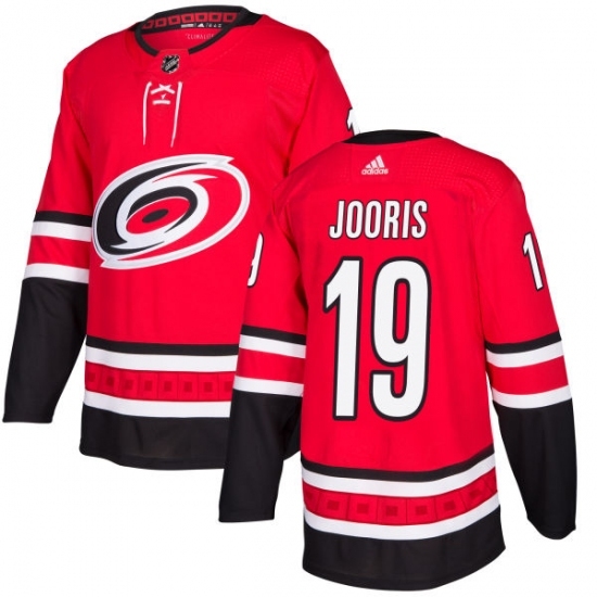 Youth Adidas Carolina Hurricanes #19 Josh Jooris Authentic Red Home NHL Jersey Youth Adidas Carolina Hurricanes #19 Josh Jooris Authentic Red Home NHL Jersey