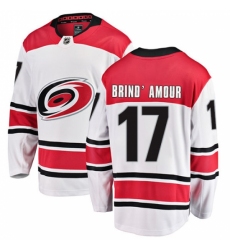 Men's Carolina Hurricanes #17 Rod Brind'Amour Fanatics Branded White Away Breakaway NHL Jersey