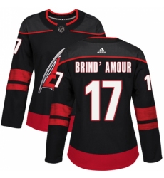 Women's Adidas Carolina Hurricanes #17 Rod Brind'Amour Premier Black Alternate NHL Jersey