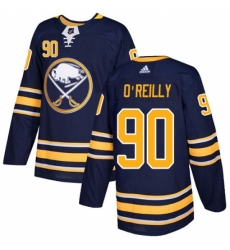 Men's Adidas Buffalo Sabres #90 Ryan O'Reilly Authentic Navy Blue Home NHL Jersey