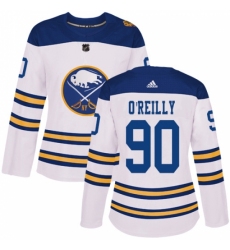 Women's Adidas Buffalo Sabres #90 Ryan O'Reilly Authentic White 2018 Winter Classic NHL Jersey