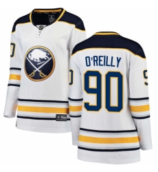 Women's Buffalo Sabres #90 Ryan O'Reilly Fanatics Branded White Away Breakaway NHL Jersey