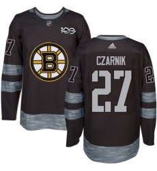 Men's Adidas Boston Bruins #27 Austin Czarnik Authentic Black 1917-2017 100th Anniversary NHL Jersey Men's Adidas Boston Bruins #27 Austin Czarnik Authentic Black 1917-2017 100th Anniversary NHL Jersey